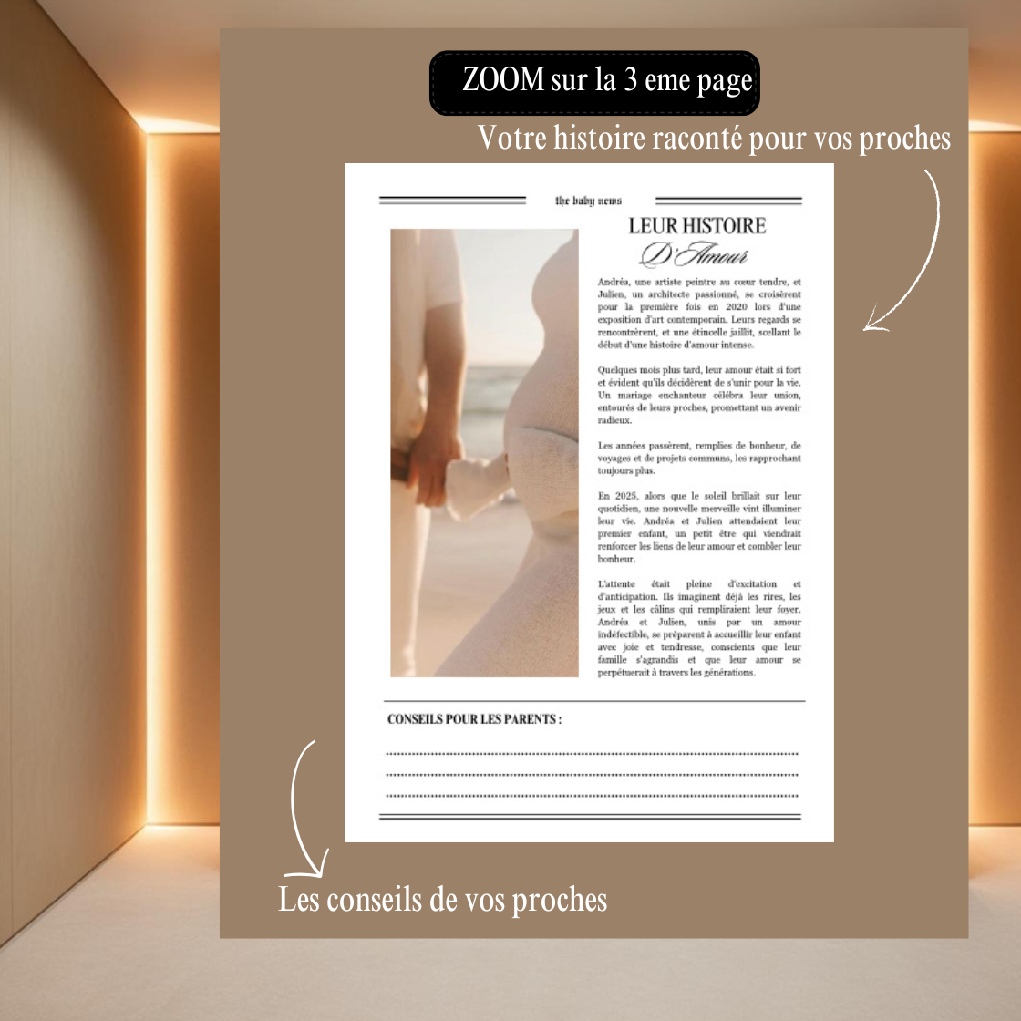 Journal annonciateur de grossesse