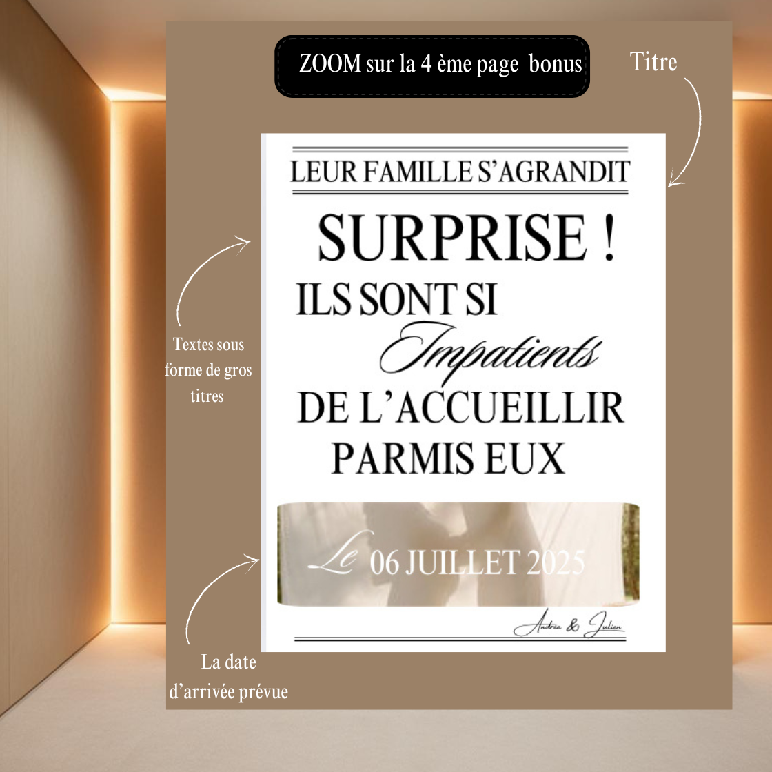 Journal annonciateur de grossesse